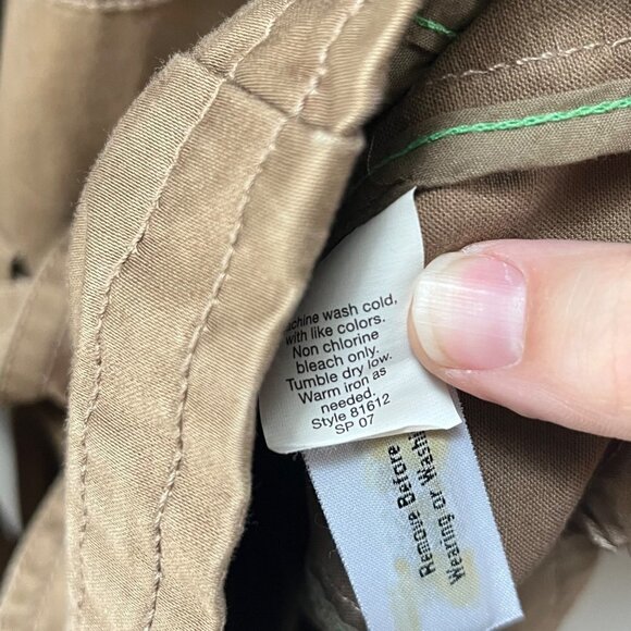 J. Crew Brown Belted Utility / Military Jacket- Size S - Picture 7 of 7